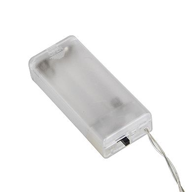 Northlight LED Lighted Pom Pom Christmas Garland Lights - 4.25' Clear Wire - 10ct