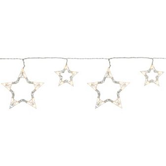 Northlight 10 pc LED Lighted Twinkle Star Christmas Lights