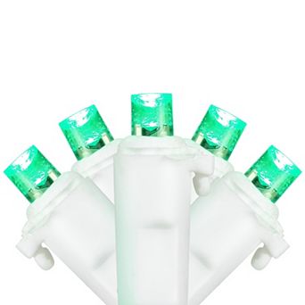 Northlight 50-Count LED Wide Angle Christmas Lights on 16.25 ft White Wire