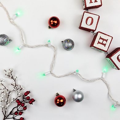 Northlight 50-Count LED Wide Angle Christmas Lights on 16.25 ft White Wire