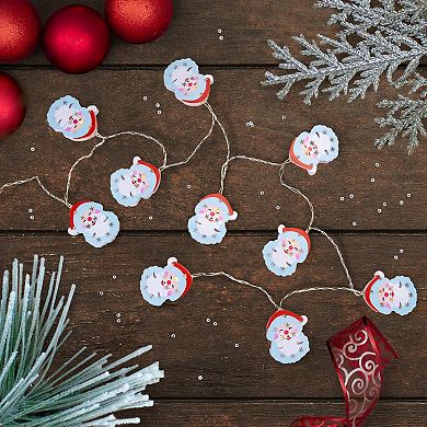 Northlight 4-ft. 10-Count LED Santa Claus Fairy Lights