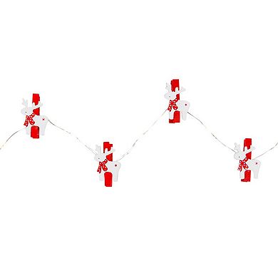 Northlight 5.25-ft 10-Count LED Mini Reindeer Fairy Lights
