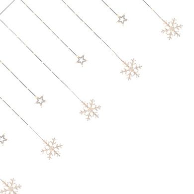 Northlight 250-pc. LED Star & Snowflake Window Curtain Lights
