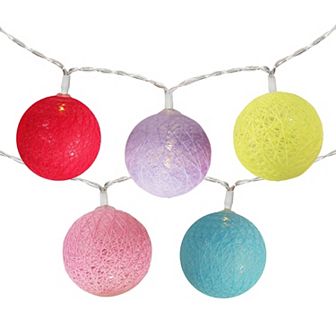 Northlight LED Sphere Ball Indoor Outdoor Patio String Light Set - 10 pk