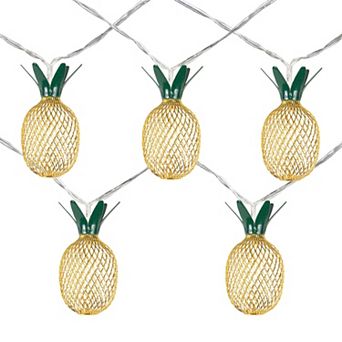Northlight 10 pk LED Pineapple String Lights on Clear Wire
