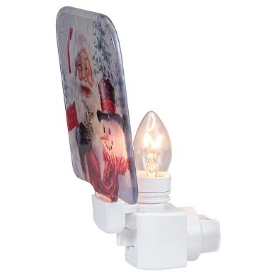 Northlight Santa & Snowman Christmas Night Light