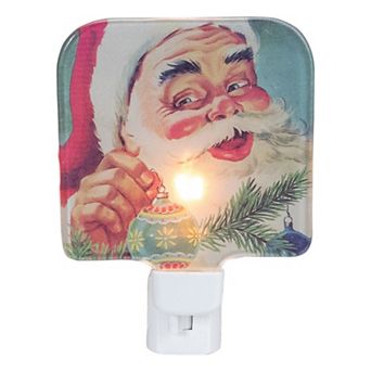 Northlight Santa Glass Christmas Night Light