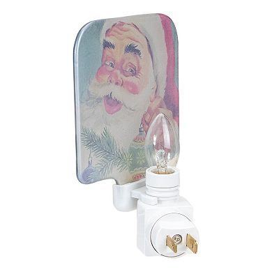 Northlight Santa Glass Christmas Night Light