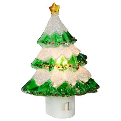 Northlight Glittered Christmas Tree Night Light