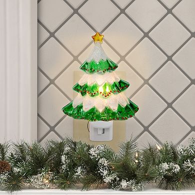 Northlight Glittered Christmas Tree Night Light