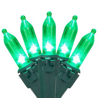 Northlight 50 ct 16.25 ft. Green Wire LED Mini Christmas Lights