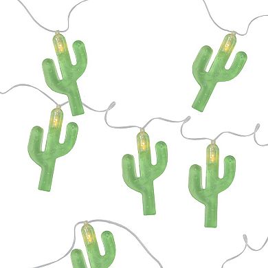 Northlight LED Cactus Indoor / Outdoor Patio String Light Set - 10-pk.