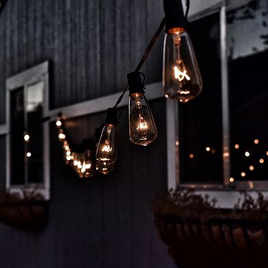 Northlight Edison Glass 9-ft. Indoor / Outdoor Patio String Lights