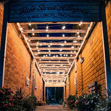 Northlight Edison Glass 9-ft. Indoor / Outdoor Patio String Lights