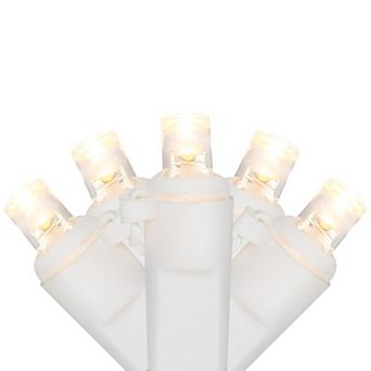 Northlight 50-Count LED Wide Angle Christmas Lights 16.25-ft. White Wire