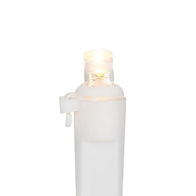 Northlight 50-Count LED Wide Angle Christmas Lights 16.25-ft. White Wire