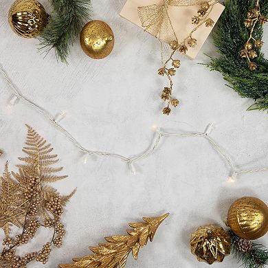 Northlight 50-Count LED Wide Angle Christmas Lights 16.25-ft. White Wire