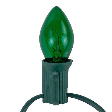 Northlight 25 ct 24-ft. Green Wire C7 Christmas String Lights