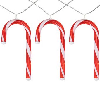 Northlight 7-Count Candy Cane Christmas Lights on 4.5-ft. Clear Wire