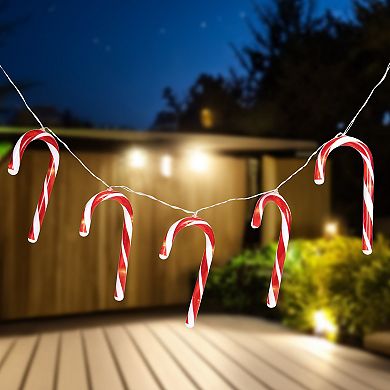 Northlight 7-Count Candy Cane Christmas Lights on 4.5-ft. Clear Wire