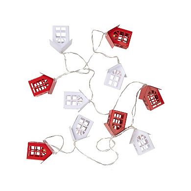 Northlight 6.25-ft. 10-Count Metal House Christmas Lights