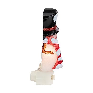 Northlight Snowman Night Light with Black Top Hat Night Light