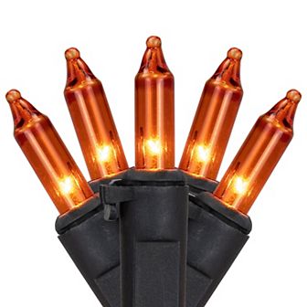 Northlight 50 ct 10-ft. Black Wire Mini Christmas Lights