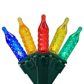 Northlight 50 pc Battery Operated LED M5 Faceted Christmas Lights