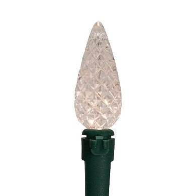 Northlight 15.75-ft. 50-Count Battery-Operated LED C6 Faceted Christmas Lights