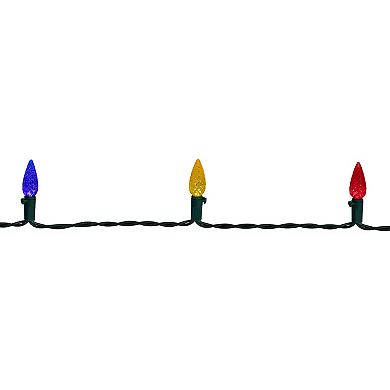 Northlight 15.75-ft. 50-Count Battery-Operated LED Faceted Christmas Lights