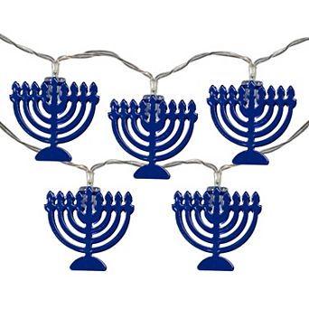 Northlight 5-ft. 10-Count Menorah Hanukkah String Light Set