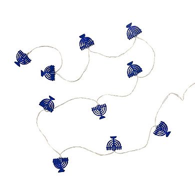 Northlight 5-ft. 10-Count Menorah Hanukkah String Light Set
