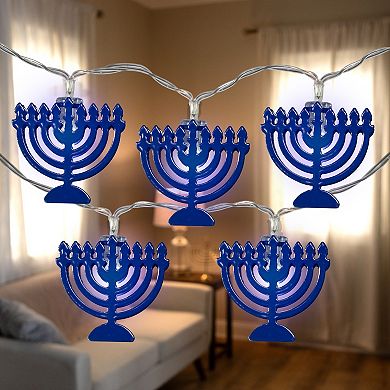Northlight 5-ft. 10-Count Menorah Hanukkah String Light Set