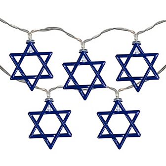 Northlight 5-ft. 10-Count Star of David Hanukkah String Lights