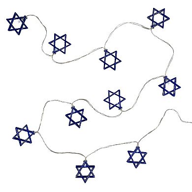 Northlight 5-ft. 10-Count Star of David Hanukkah String Lights
