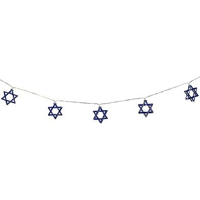 Northlight 5-ft. 10-Count Star of David Hanukkah String Lights
