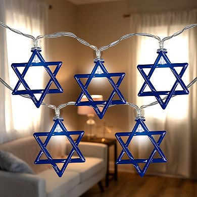 Northlight 5-ft. 10-Count Star of David Hanukkah String Lights