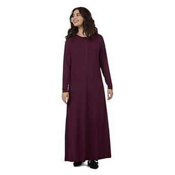 Women's Rhinestone-Bow-Trimmed Modal Blend Nightgown