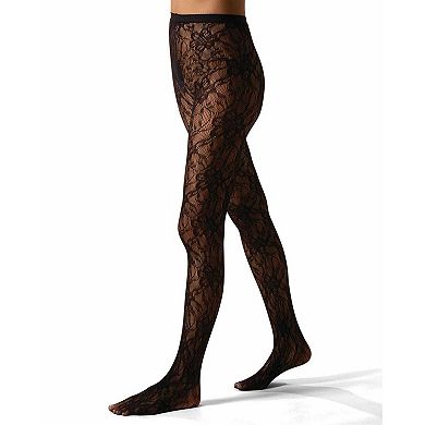 Women's "Blooming Floral" Fashion Net Tights