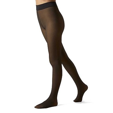 Women's Sheer Illusion Fleece-Lined 80-Denier Thermal Tights