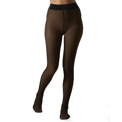Women's Sheer Illusion Fleece-Lined 80-Denier Thermal Tights