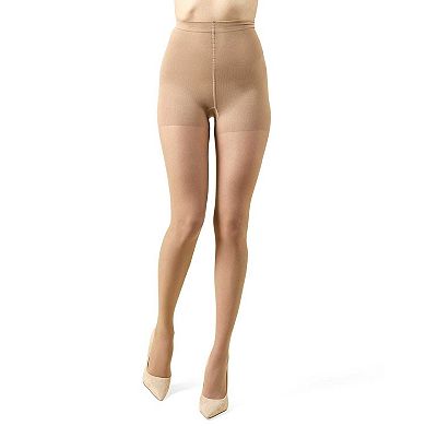 Women's Cotton On Top Light Support 30 Denier Pantyhose