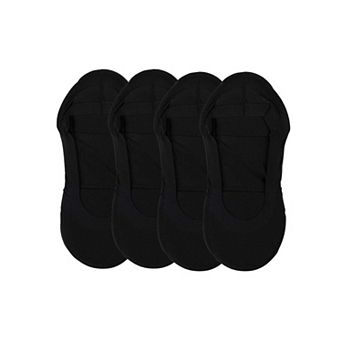 4 Pairs Women's Cushioned Fine Edge No-Show Sock Liner