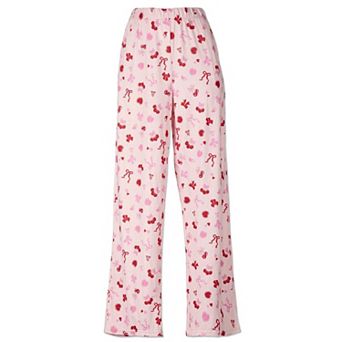 Women's "Cherry & Bows" Pull-On PJ Pant In Bag