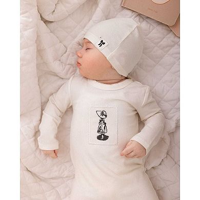 2 Piece Baby Girls "The Little Girl And Her Sun Bonnet" Cotton Rich Footie Set