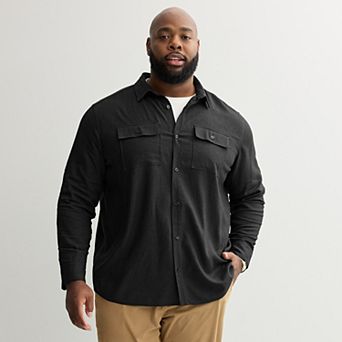 Big & Tall Apt. 9® Roll Tab Button-Down Utility Long Sleeve Shirt