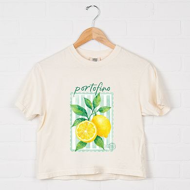 Portofino Italy Lemon - Boxy Crop Top