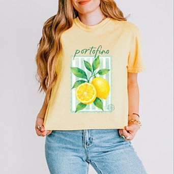 Portofino Italy Lemon - Boxy Crop Top