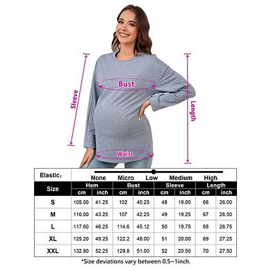 Women's Maternity Nursing Sweatshirt Invisible Friendly Zipper Pullover Top Long Sleeve Shirts