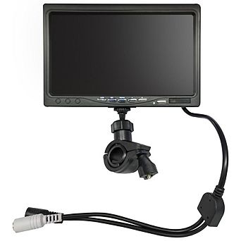 Pyle 7" LCD Monitor Underwater Fishing Camera - 12 IR LEDs, Waterproof - White